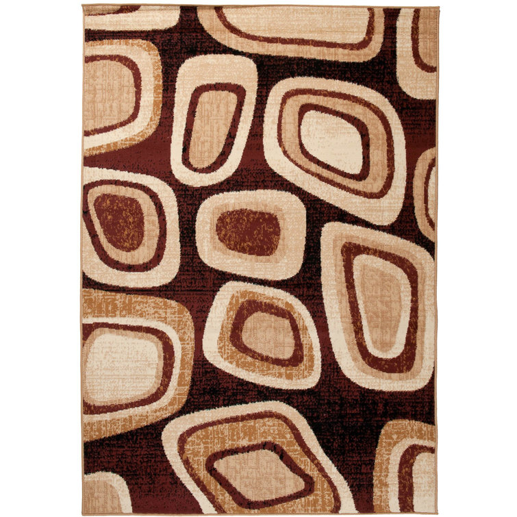Metro Lane Alinde Dream Cinnamon Brown Rug Wayfair.co.uk